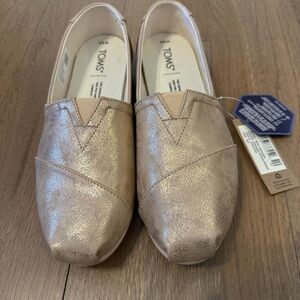 TOMS Metallic Slip-On Shoes